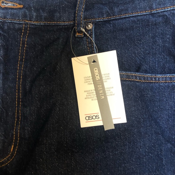 ASOS Design high rise wide leg Jean in vintage indigo 💫 slight stretch 🧿 - Picture 9 of 13